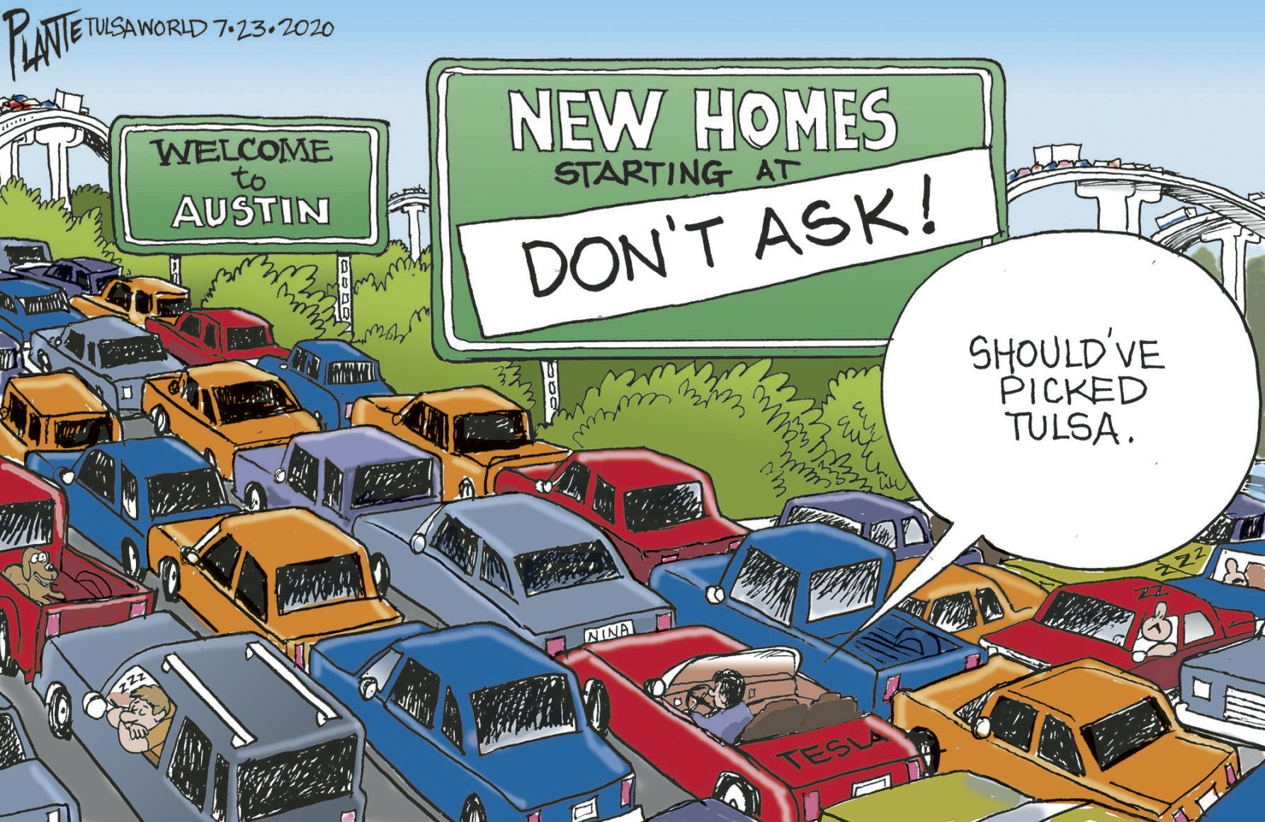Bruce Plante Cartoon:Tesla, coulda, shoulda